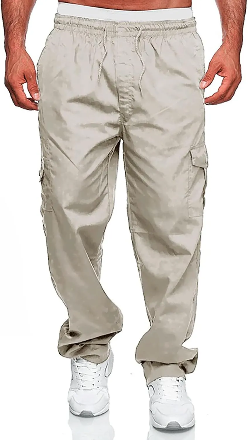 Pants for Men Cargo Pants Sports Casual Jogging Trousers Lightweight Hiking Work Pants Outdoor Pant