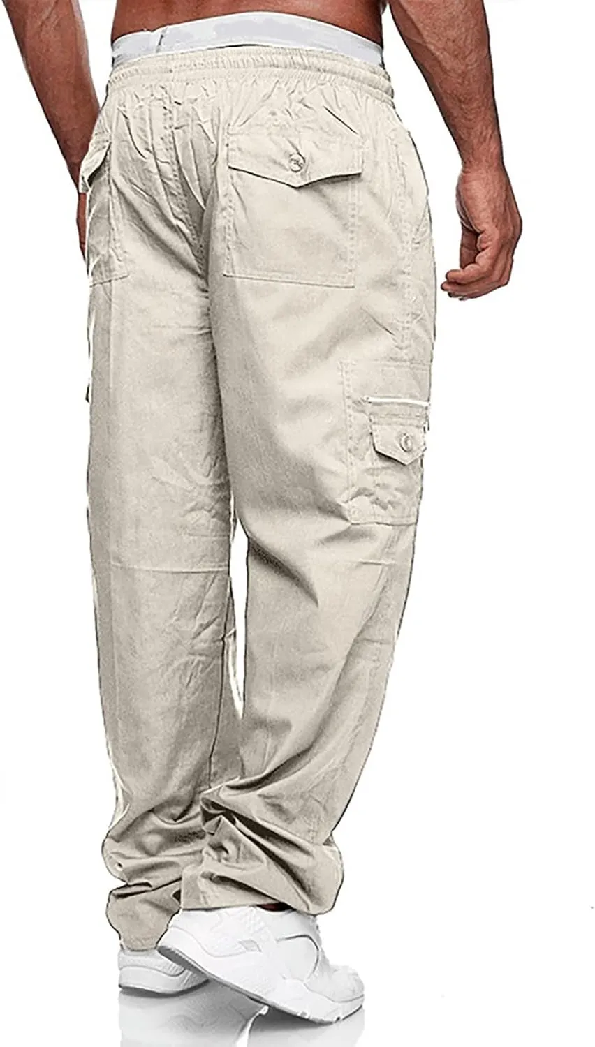 Pants for Men Cargo Pants Sports Casual Jogging Trousers Lightweight Hiking Work Pants Outdoor Pant