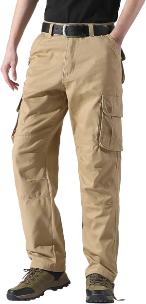 Pants for Men Cargo Work Pants for Men Men's Work Pants Relaxed Fit Fleece Lined Jeans Pants Men Mens Carpenter