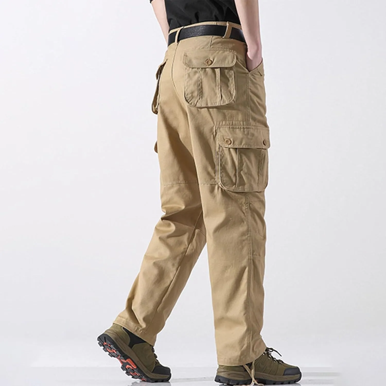 Pants for Men Cargo Work Pants for Men Men's Work Pants Relaxed Fit Fleece Lined Jeans Pants Men Mens Carpenter