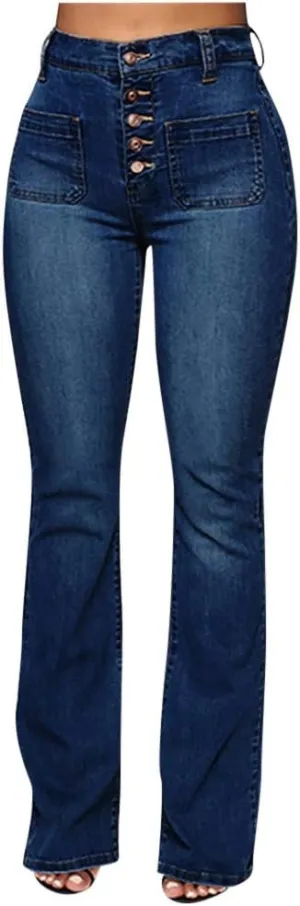 Pants for Women Up Pants Jeans Mid Womens Poket Lace Denim Casual Women's Jeans Pants for Women Straight Leg Jeans