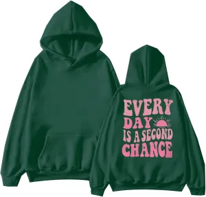 Pink Hoodies for Women Latter Print Oversized Long Sleeve Casual Pullover with Pocket Sweater 2024 Fall Sweatshirt Y2K