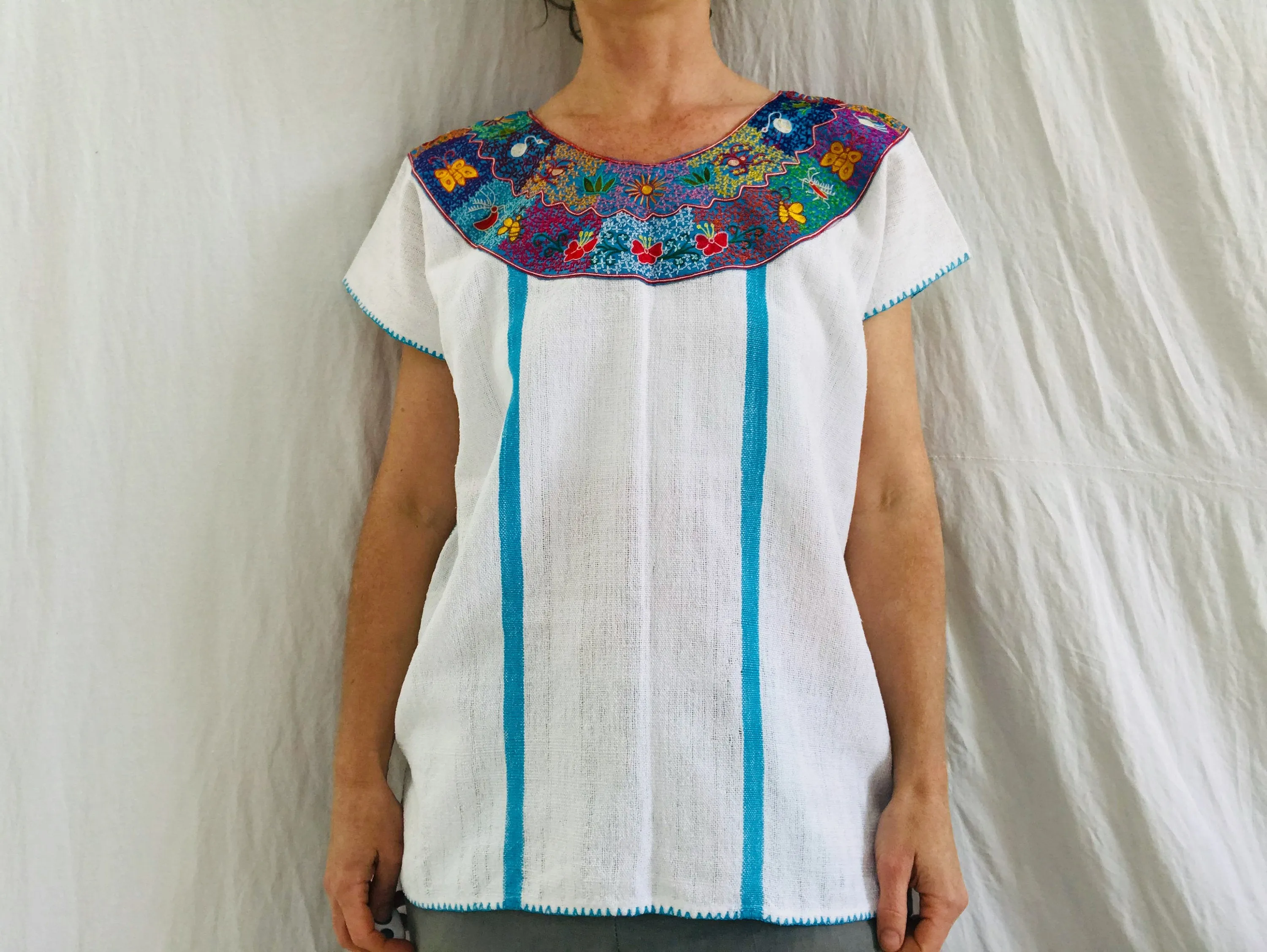 Pinotepa Nacional Huipil. Oaxaca, Mexico. Hand Woven