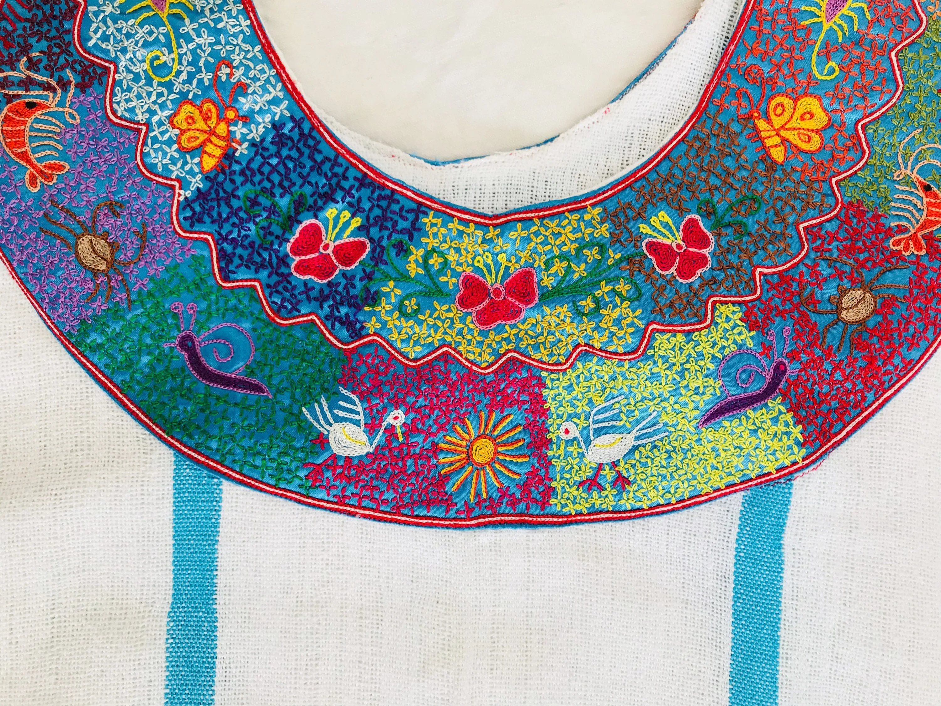 Pinotepa Nacional Huipil. Oaxaca, Mexico. Hand Woven