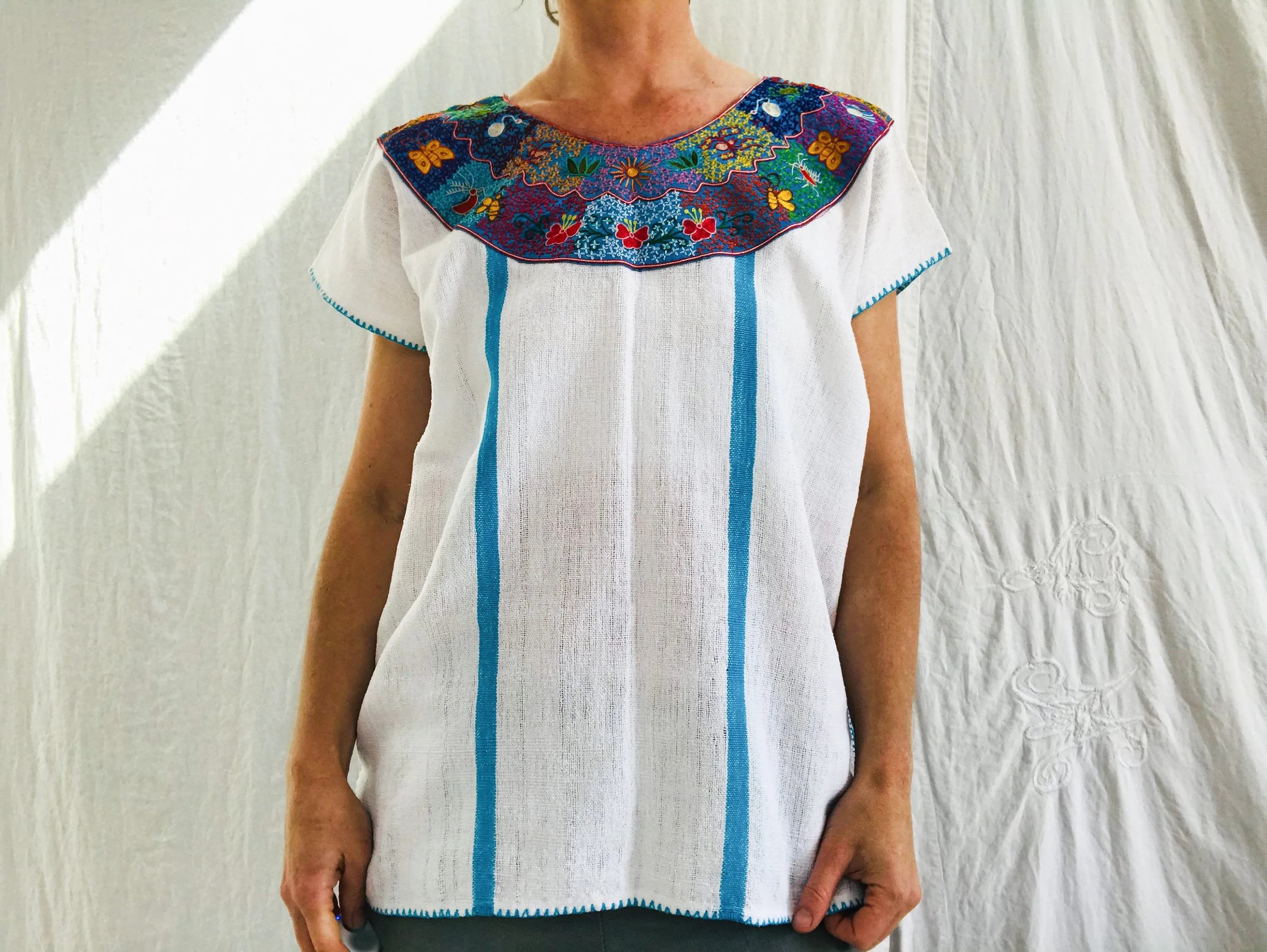 Pinotepa Nacional Huipil. Oaxaca, Mexico. Hand Woven