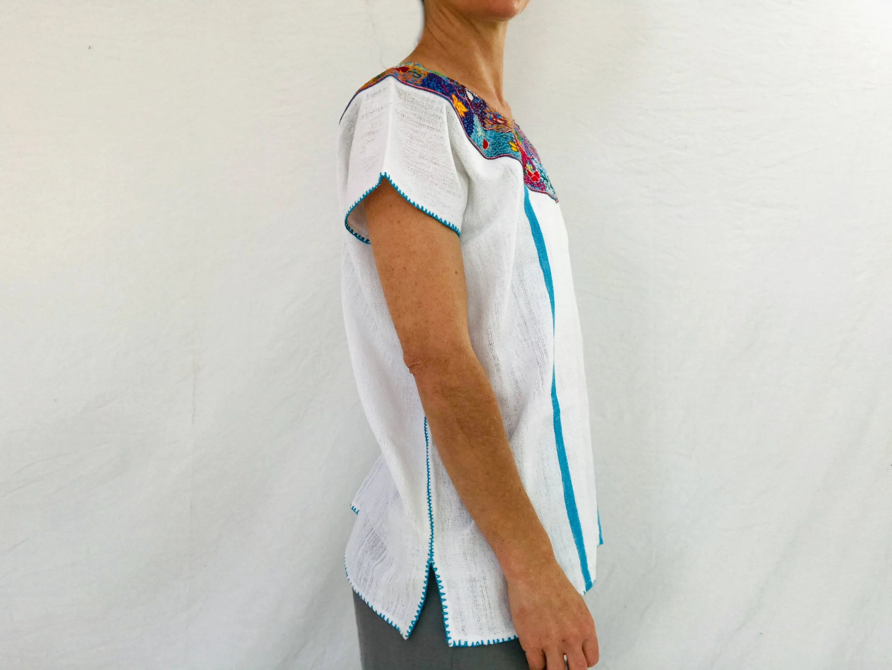 Pinotepa Nacional Huipil. Oaxaca, Mexico. Hand Woven