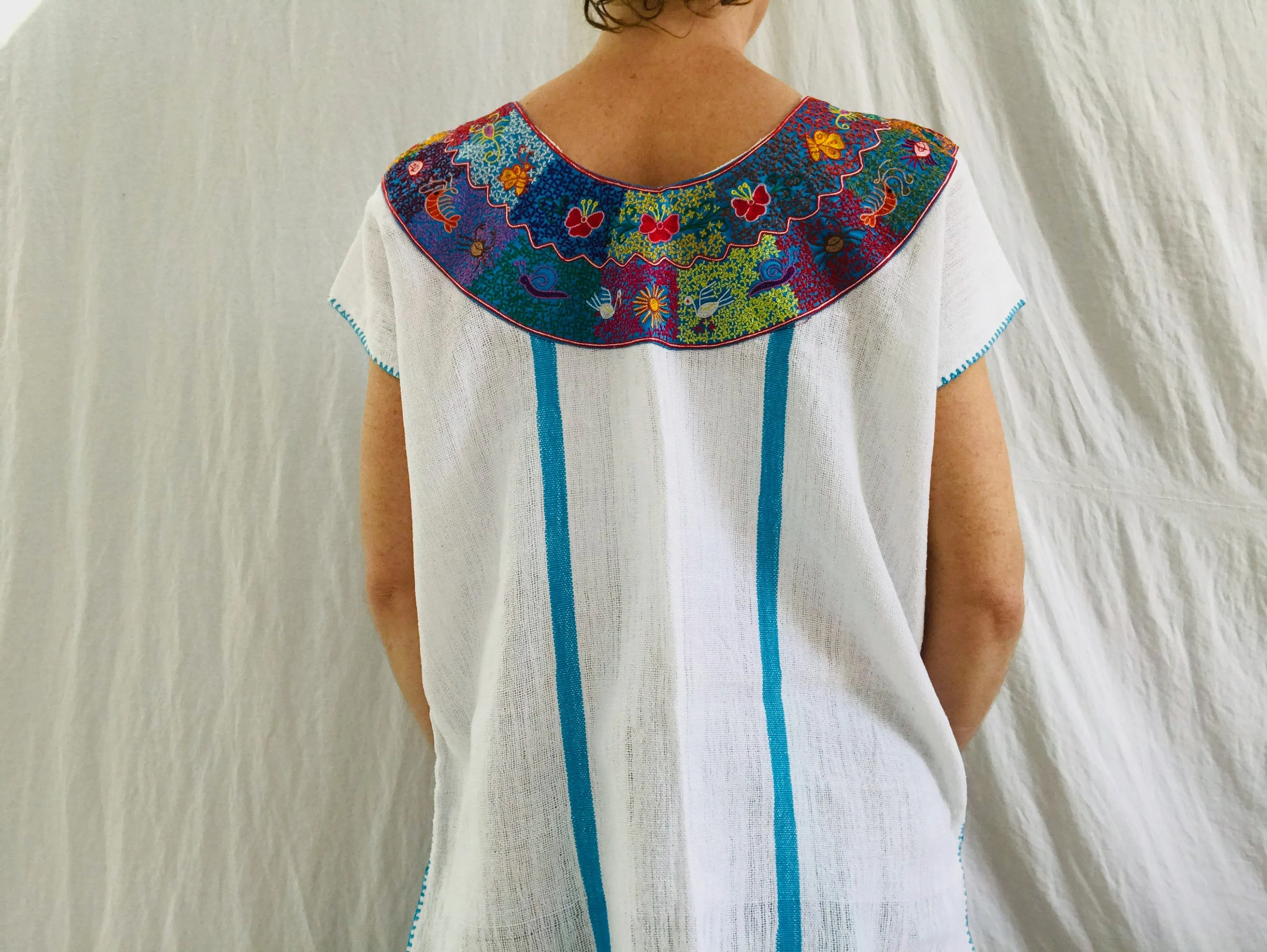 Pinotepa Nacional Huipil. Oaxaca, Mexico. Hand Woven