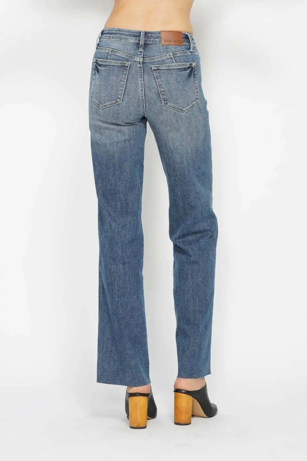 Plus Size Jeans by Judy Blue - Stylish Full Size Tummy Control Straight Jeans