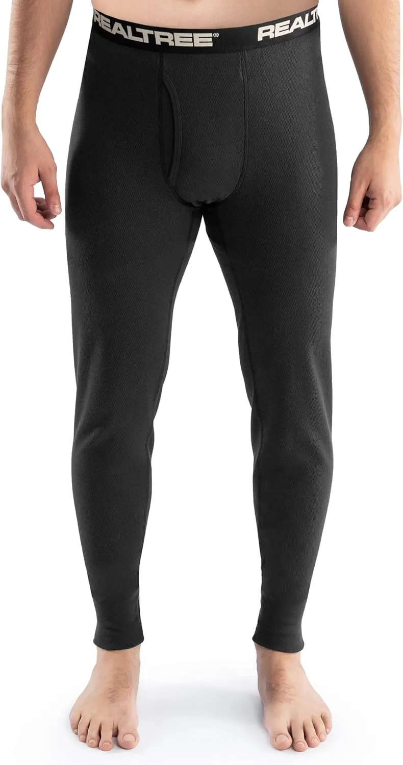 Realtree Men's Heavyweight Cotton Polyester Thermal Long Johns Underwear Bottom