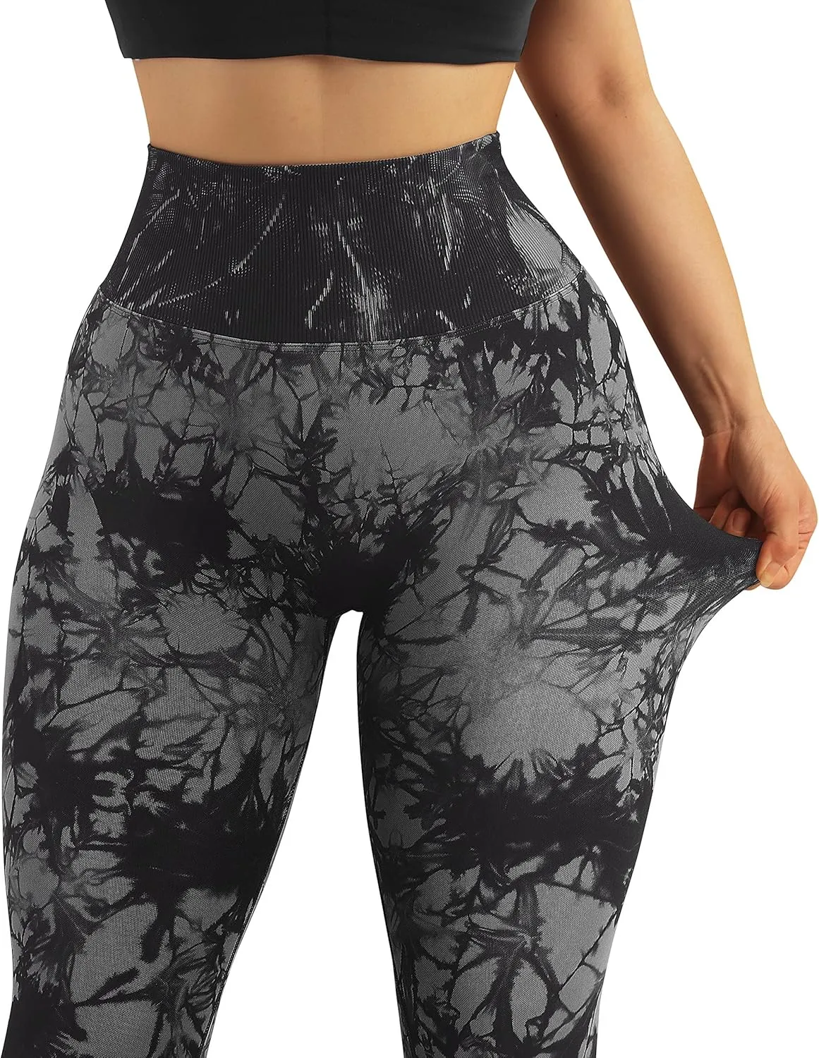 RXRXCOCO Womens High Waist Tummy Control Leggings Ruched Butt Lift Yoga Pants Workout Tights