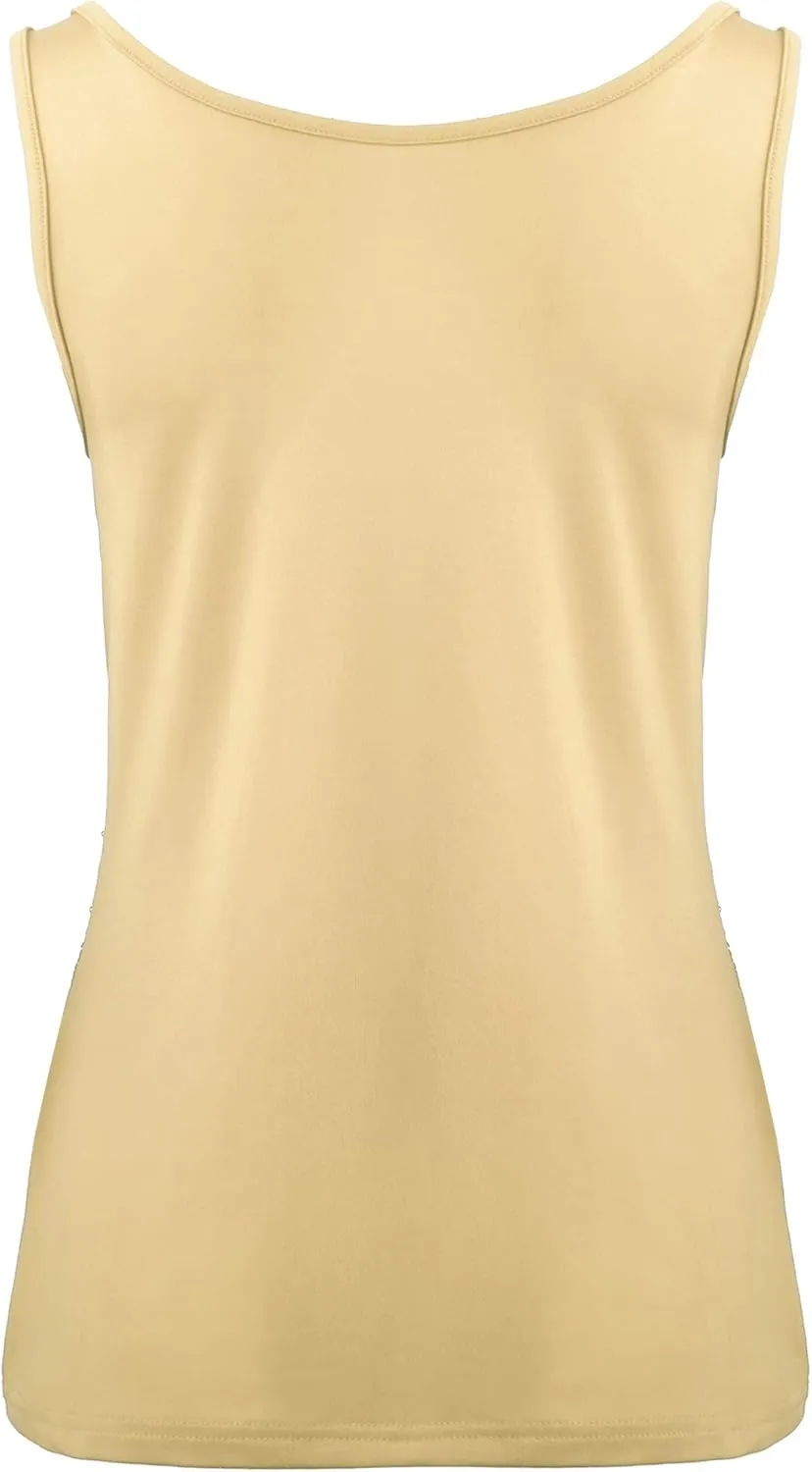 SATINIOR Women's Sleeveless Glitter Sequin Tank Tops Shimmer Vest Tops Glitter Camisole for Women Girl