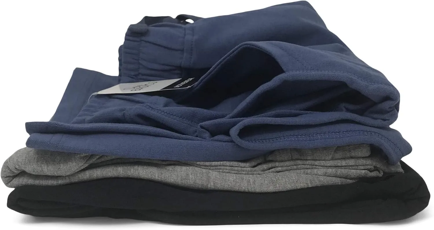 Sexy Basics Women's 3 Pack Drawstring Pants | French Terry Cotton Capri Bottoms