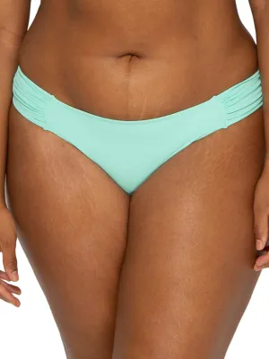Smart & Sexy Women's Standard Swim Secret Side Ruched Low Rise Bikini Bottoms