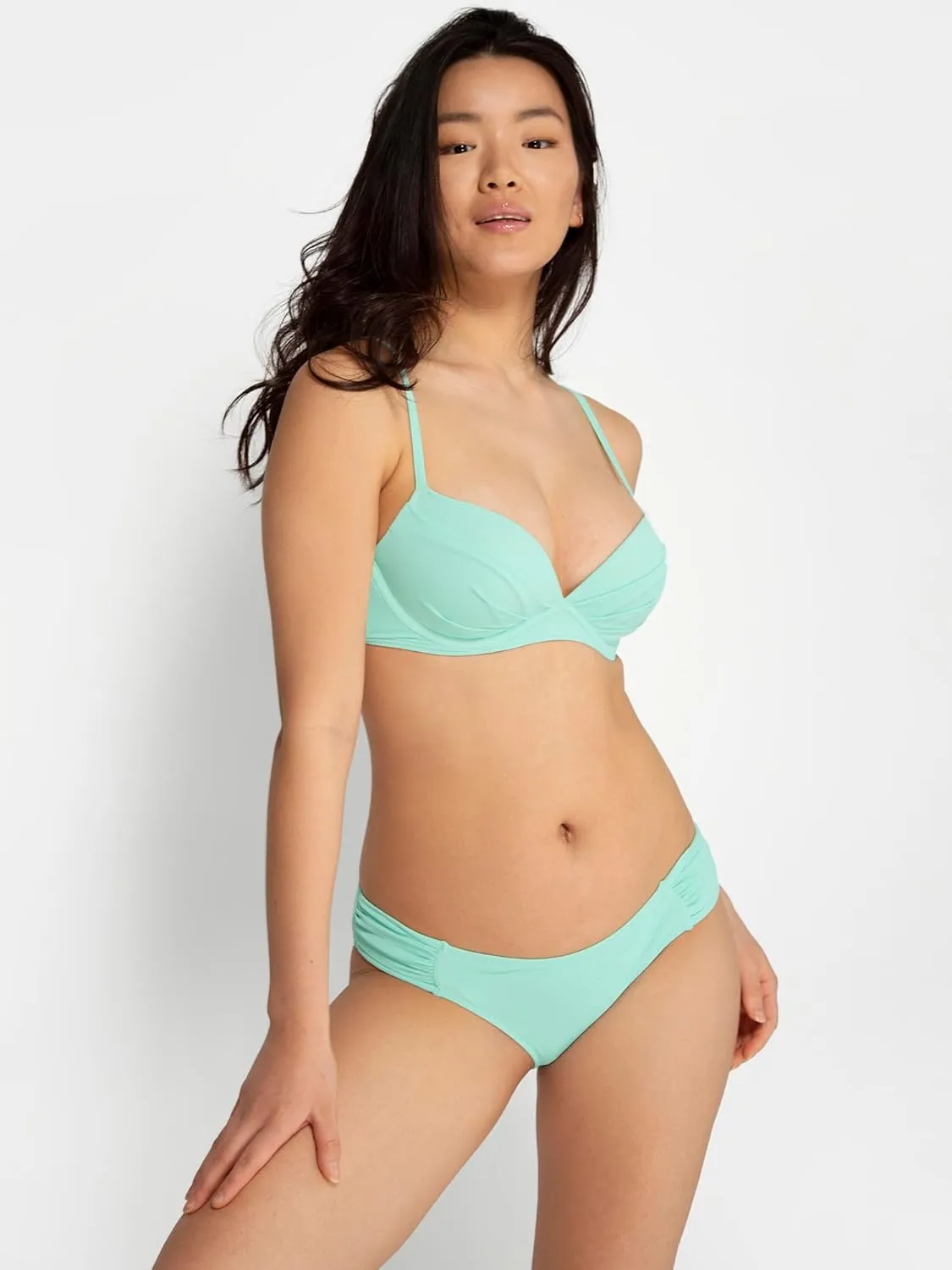 Smart & Sexy Women's Standard Swim Secret Side Ruched Low Rise Bikini Bottoms