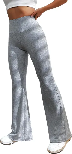 SOLY HUX Women's Flare Leggings High Waisted Sweatpants Bell Bottoms Bootcut Yoga Pants