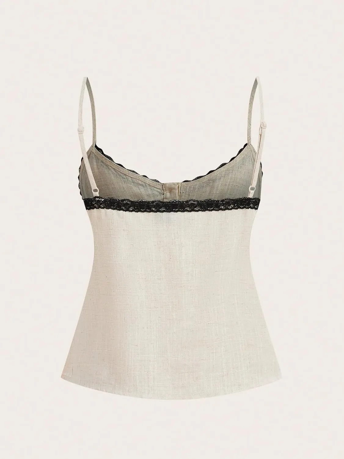 SOLY HUX Women's Lace Trim Spaghetti Strap Y2k Cami Tops Casual Summer Camisole Coquette Tops