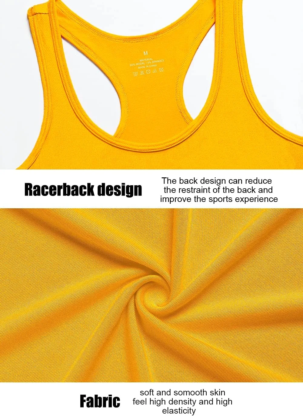 Star Vibe Racerback Workout Tank Tops for Women Basic Athletic Tanks Yoga Shirt Sleeveless Exercise Tops 4 Pack