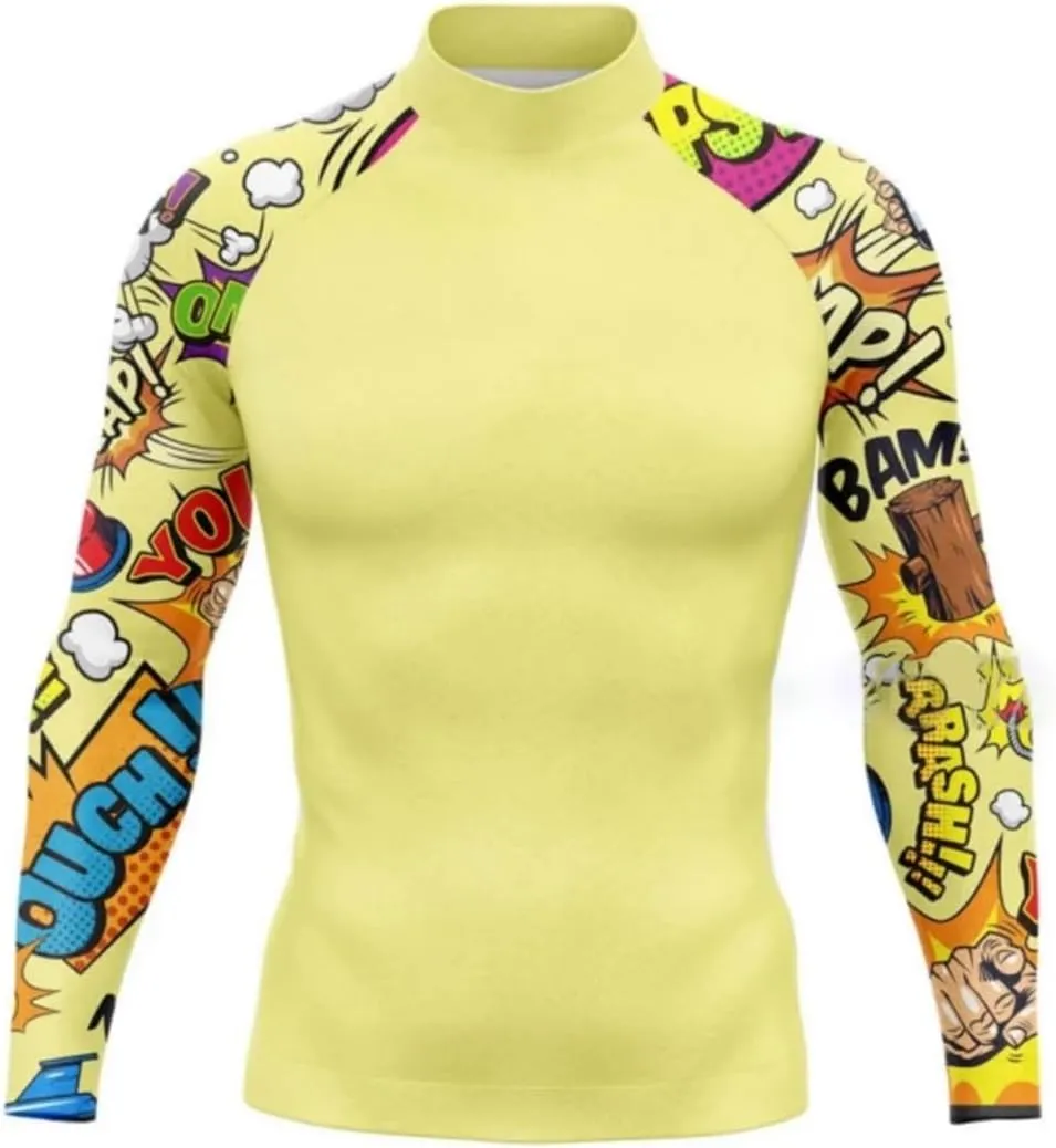Surfing Shirts Sun Protection Clothing Men Cooling Dive Shirts Long Sleeve Quick Dry Swimsuit for Men