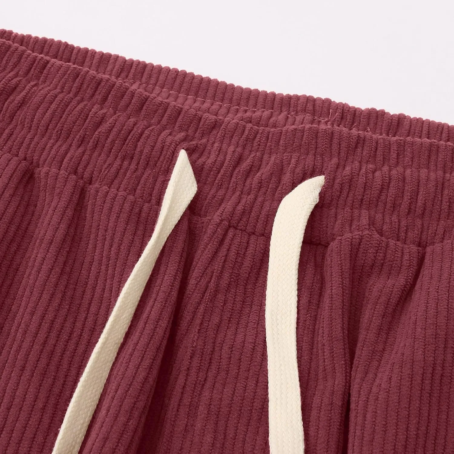 SUWBMHWE Corduroy Pants for Men Corduroy Baggy Wide Leg Joggers Pants Casual Cargo Pants Elastic Waist Sweatpants