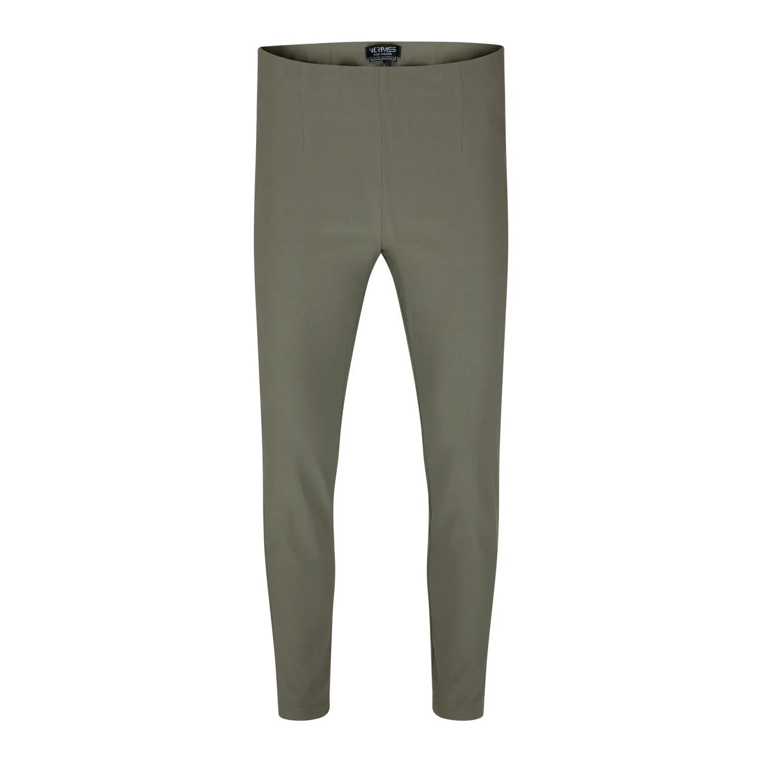 Trousers slim stretch olive