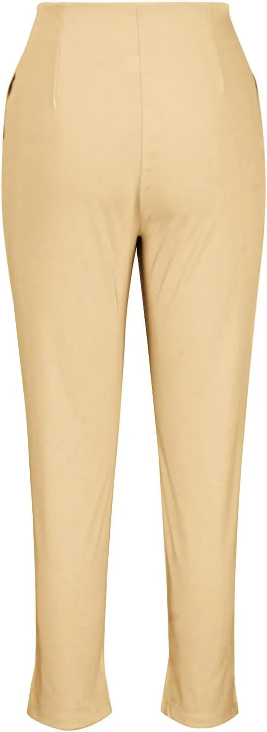 Uillui Dressy Pants for Women High Waist Slim Fit Straight Leg Pants Business Casual Work Office Pants Stretch Yoga Trousers