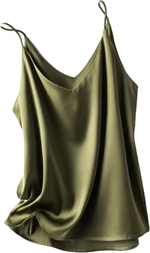 V-Neck Camisole Tops for Women Sexy Bottoming Top Spaghetti Strap Tops for Women