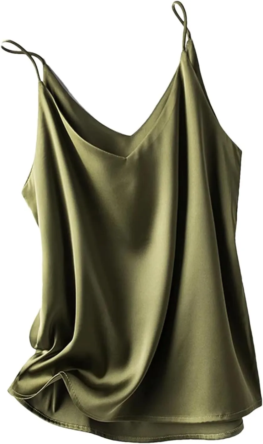 V-Neck Camisole Tops for Women Sexy Bottoming Top Spaghetti Strap Tops for Women