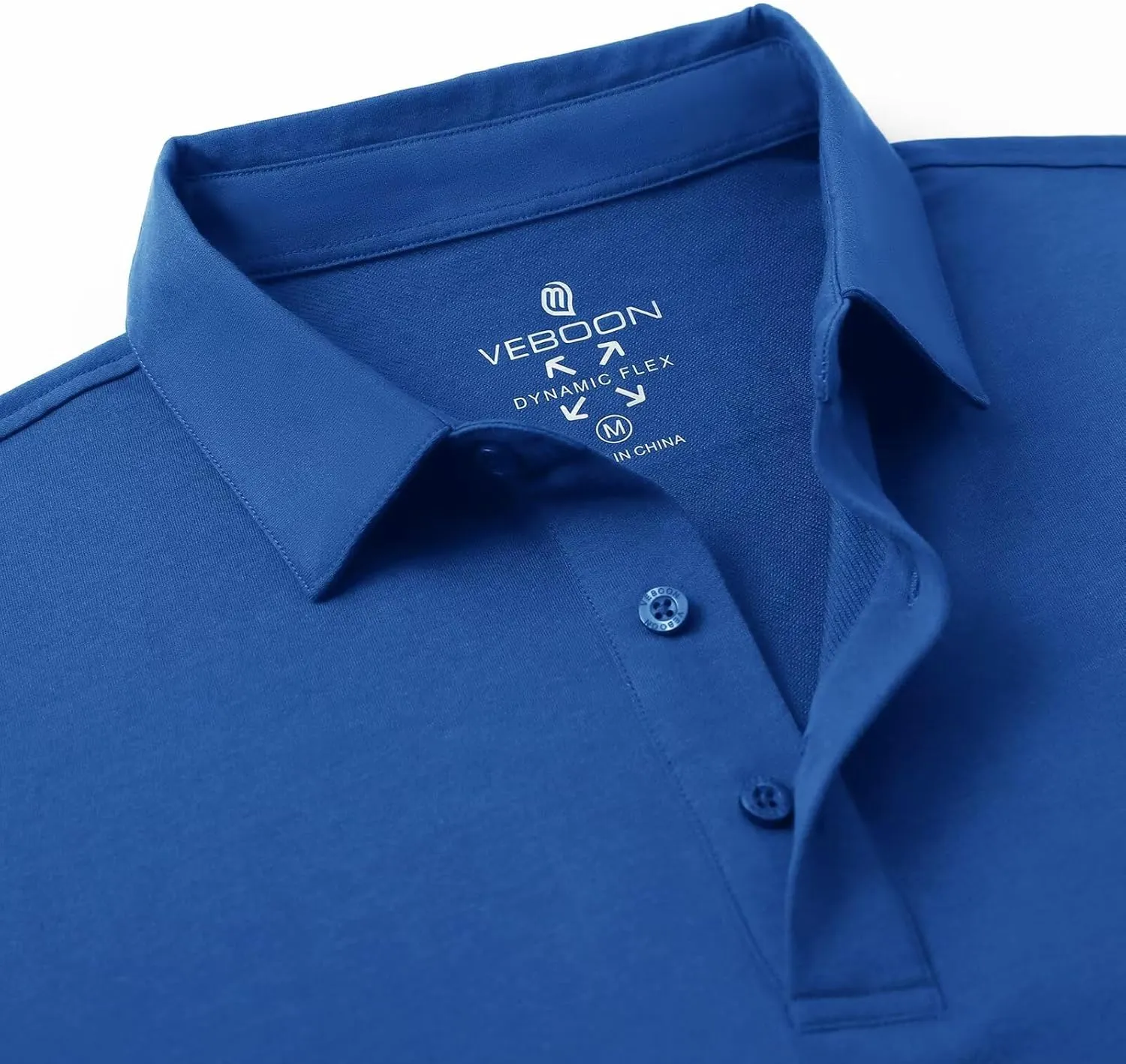 VEBOON Polo Shirts for Men Cotton Blend Moisture-Wicking Lightweight Performance Collared Mens Polo Shirts Shorts Sleeve