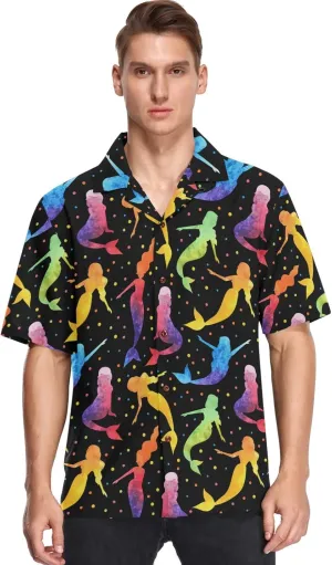 visesunny Novelty Mens Hawaiian Shirts Casual Tropical Short Sleeve Button Down Shirt Summer Beach Shirts S-XXXL