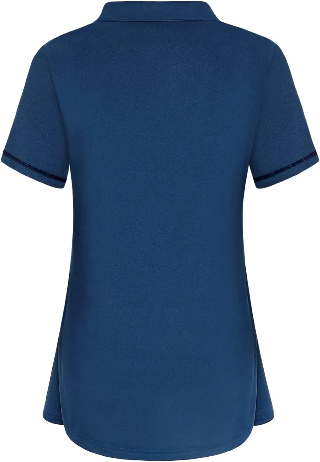 Vldnery Women's Golf Shirts Short Sleeve v Neck Loose Fit Plain Workout Tennis Polo T-Shirts