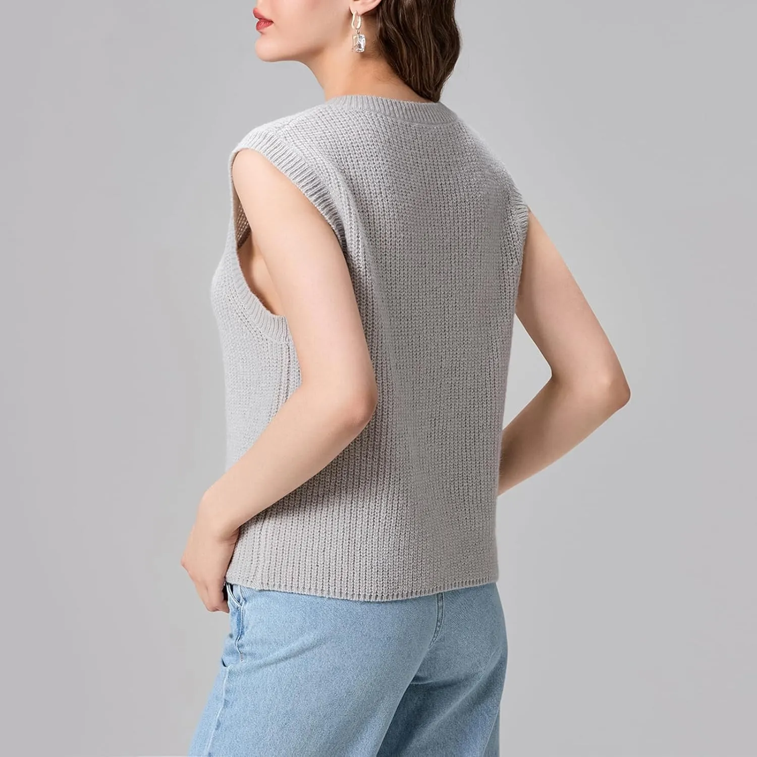 Women Button Down Going Out Trendy Tops Slim Fit Sleeveless Knitted Ribbed Sexy Vest Shirt Y2K Tank Tops