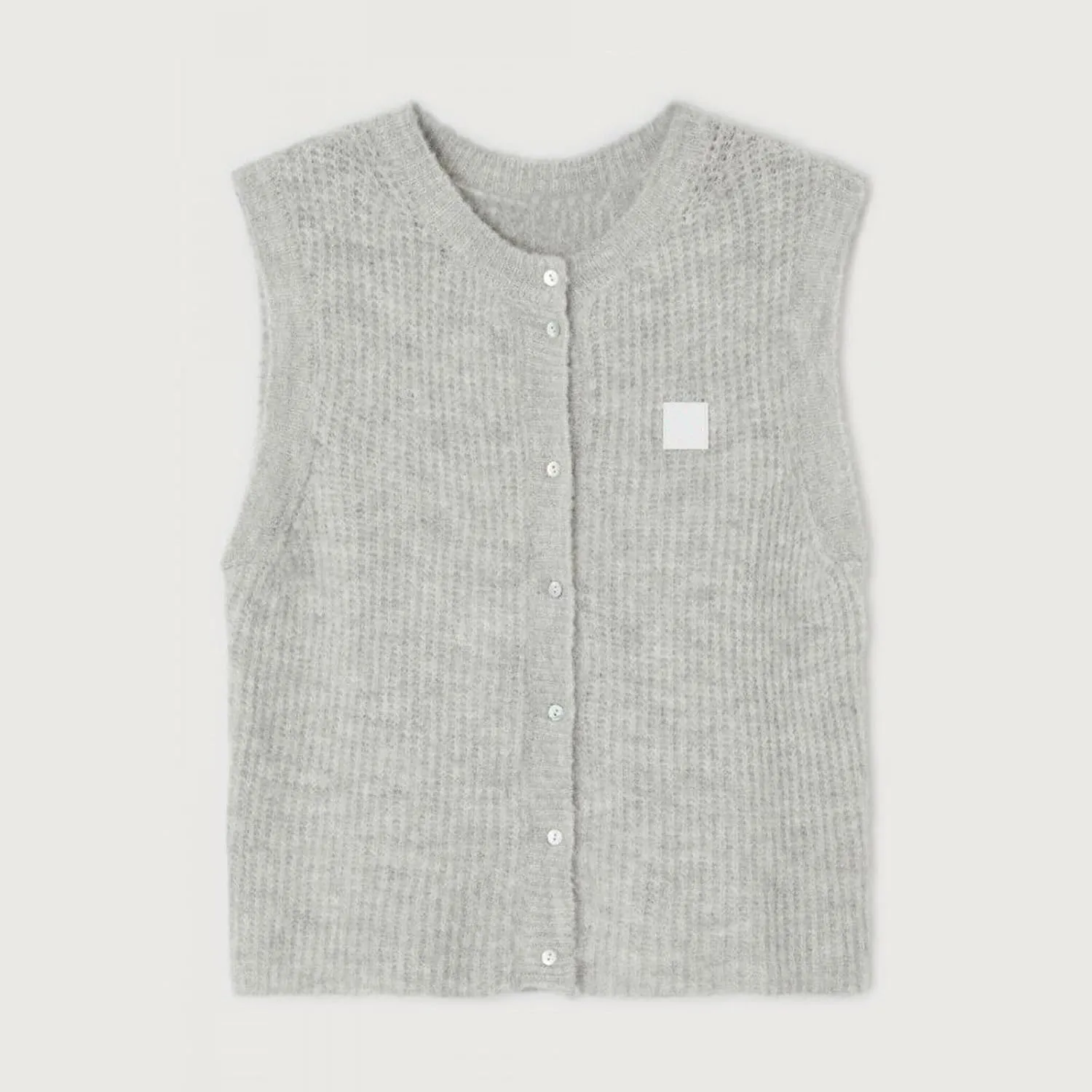 Women Button Down Going Out Trendy Tops Slim Fit Sleeveless Knitted Ribbed Sexy Vest Shirt Y2K Tank Tops