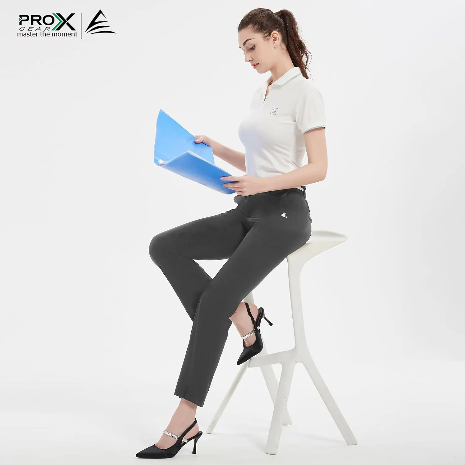Women Golf Pants with Pockets Spring Summer 4-Way Stretch Lightweight Quick Dry Casual Pants Athletic UPF 50 