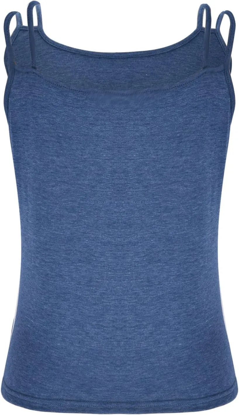 Women Summer Cami Trendy Casual Solid Design Camisole Top Round Neck Loose Fit Camisole Going Out Party Tank Tops