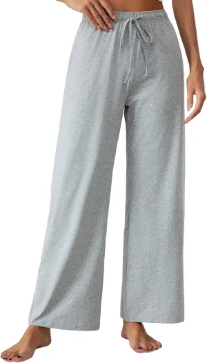 Womens Comfy Lounge Pants Loose Yoga Pant Drawstring Soft Pajama Pants with Pockets Regular and Plus Size