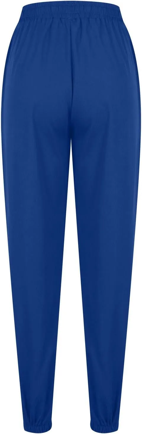 Womens Linen Pants 2025 Summer Casual Drawstring High Waist Loose Lounge Trousers Beach Summer Pant with Pockets