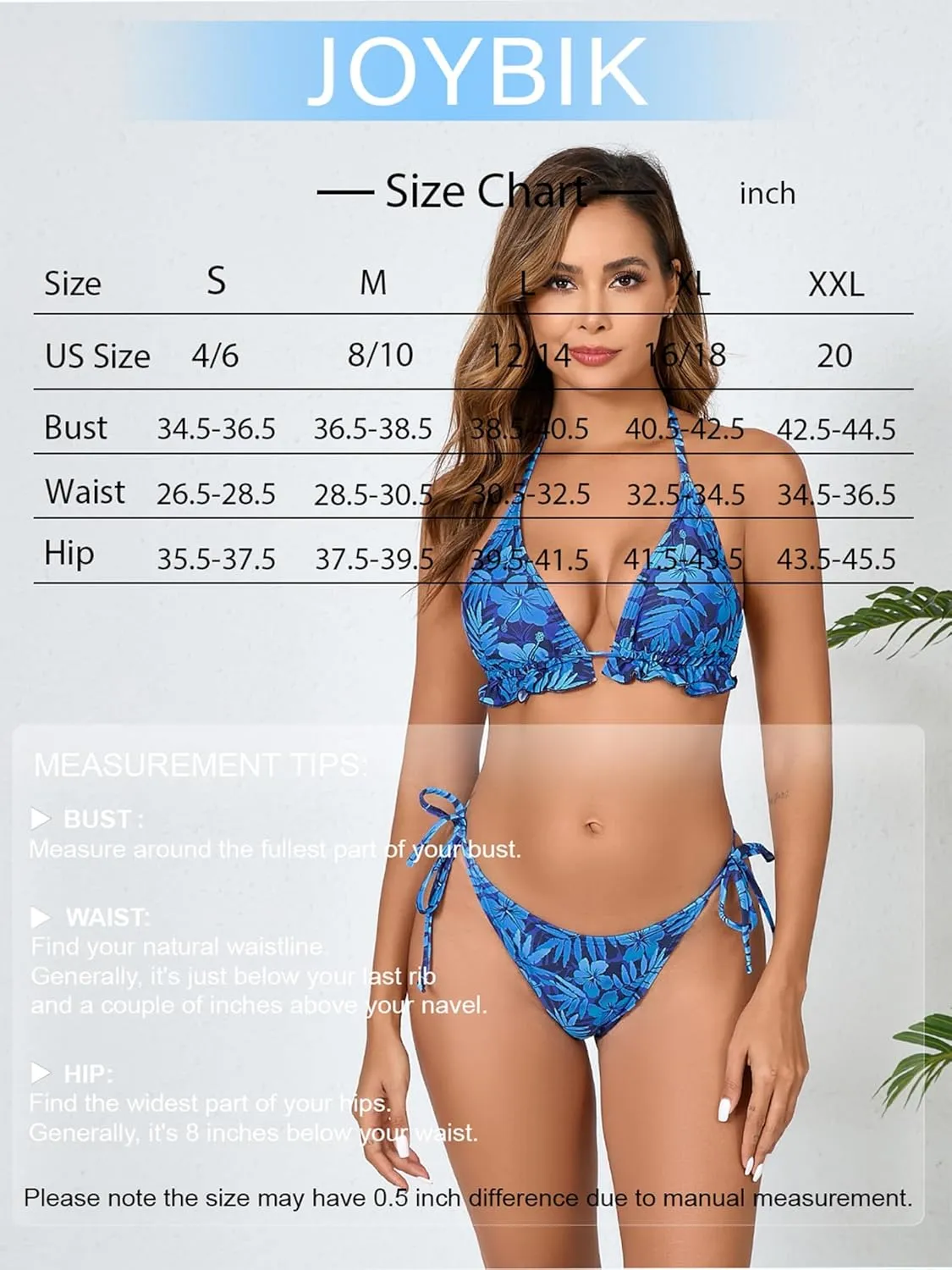 Women's Ruffled Flounce Halter String Triangle Bikini Sets Removable Bra Tie Side Two Piece Sexy Swimsuit