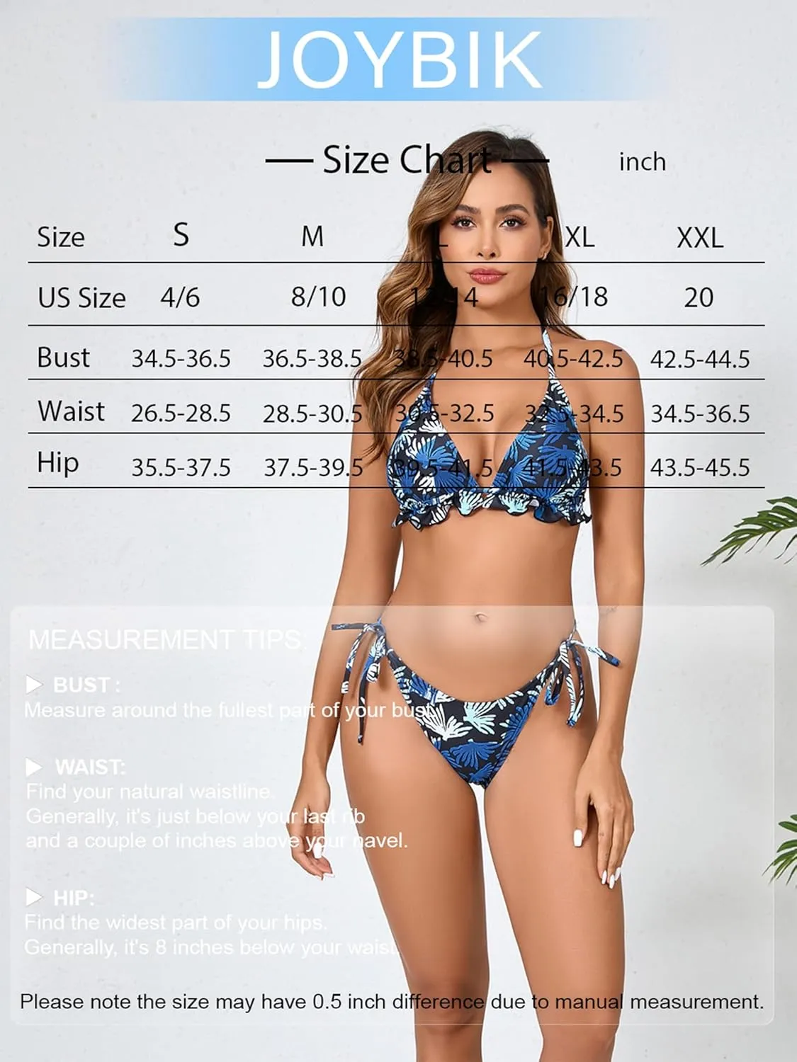 Women's Ruffled Flounce Halter String Triangle Bikini Sets Removable Bra Tie Side Two Piece Sexy Swimsuit