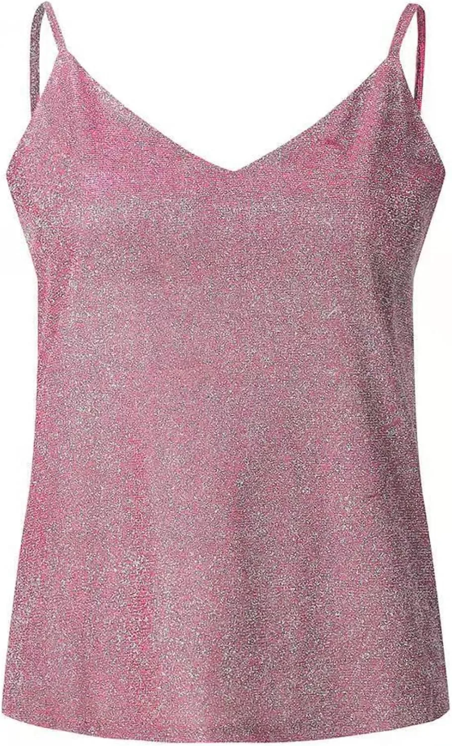 Womens Sequin Sparkle Tank Tops Fashion V Neck Strappy Shimmer Camisole Sleeveless Tanks Tops 1815