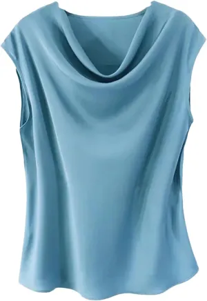 Women's Silk Sleeveless Vest Silk Satin Tank Tops Tops for Women Trendy Camisole