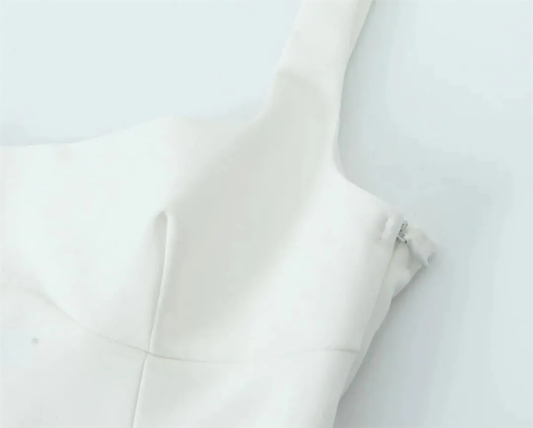 Womens Sleeveless Solid Color Crop Camisole Backless Bow Tank Party Tops