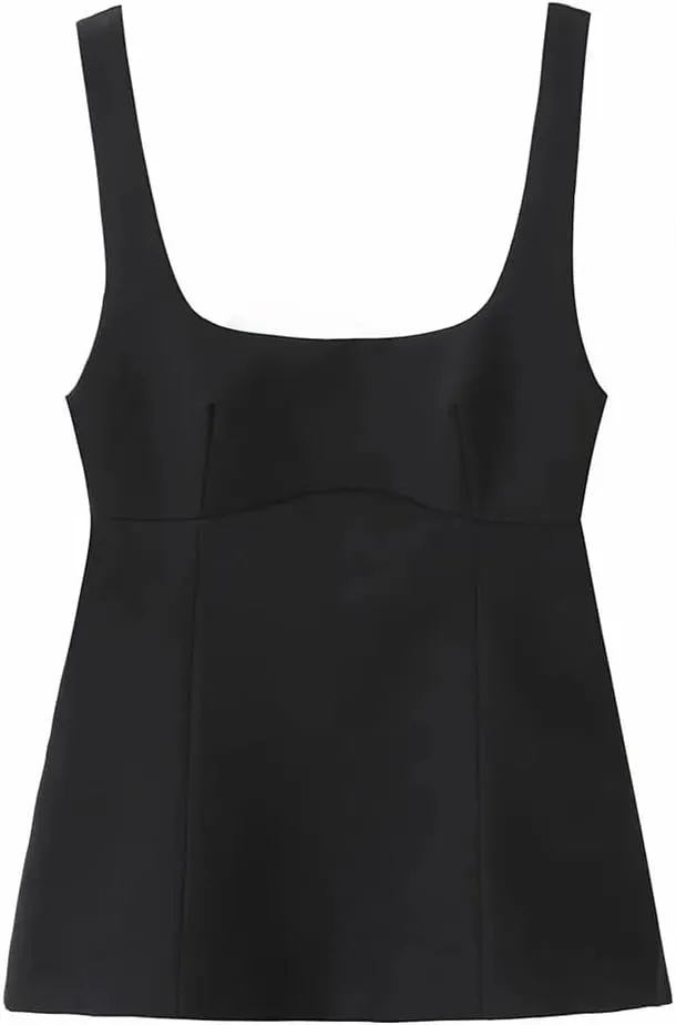 Womens Sleeveless Solid Color Crop Camisole Backless Bow Tank Party Tops