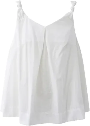 Women's Solid Color Twisted V-Neck Sleeveless Suspender Off-Shoulder Loose Slim Temperament Camisole Tops