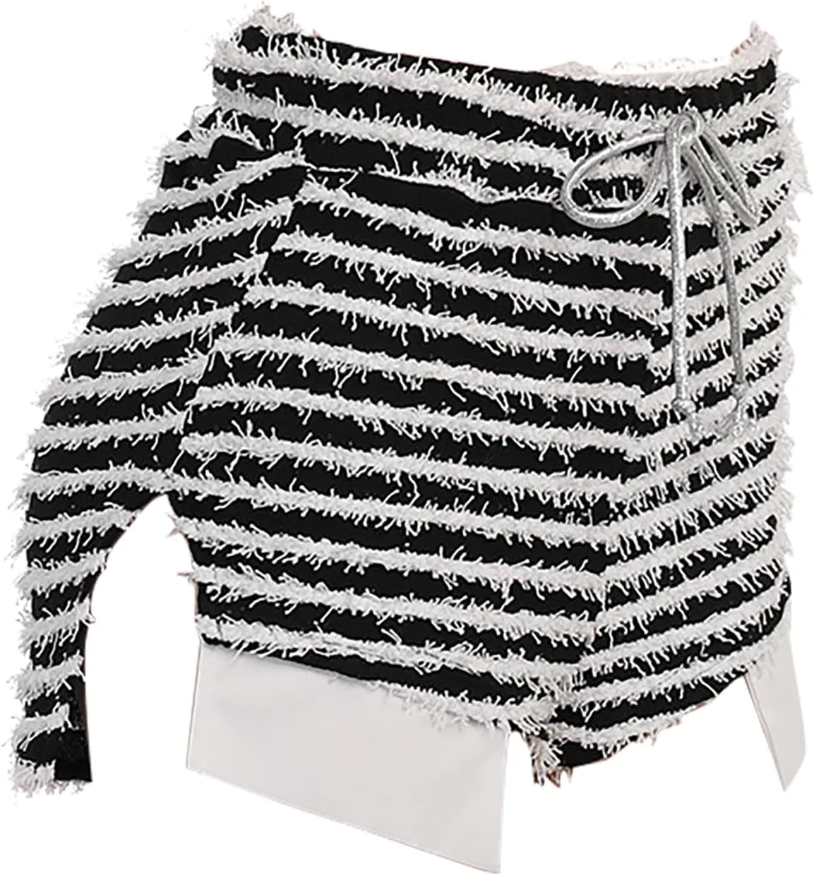 Womens Stacked Leggings High Waist Striped Skinny Bell Bottoms Pants Causal Sweatpants