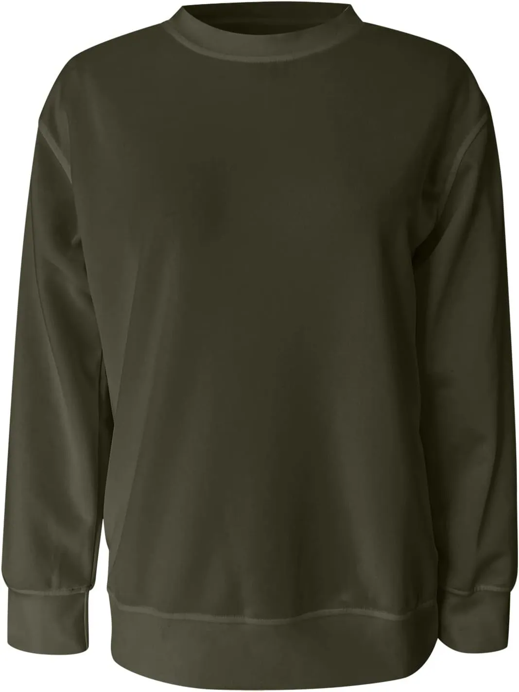 Womens Sweatshirts Crewneck Loose Fitting Tops Long Sleeve Color Block Casual Lightweight Shirts Pullover Blouses