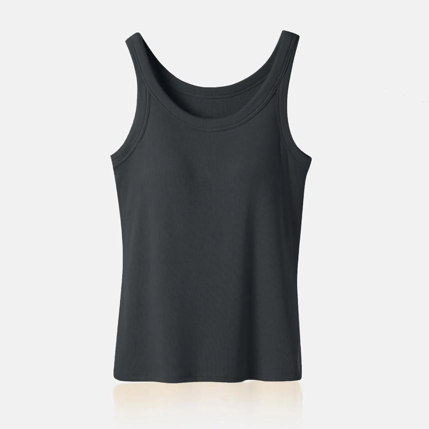Womens Tank Tops with Built in Shelf Bra Summer Casual Sleeveless Ribbed Blouse Gym Yoga Workout Camisole Shirts