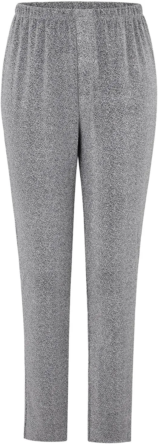 Women's Wide Leg Pants Women's High Waisted Sequin Loose Drape Wide Leg Pants Fashion Casual Bling Glitter Trousers