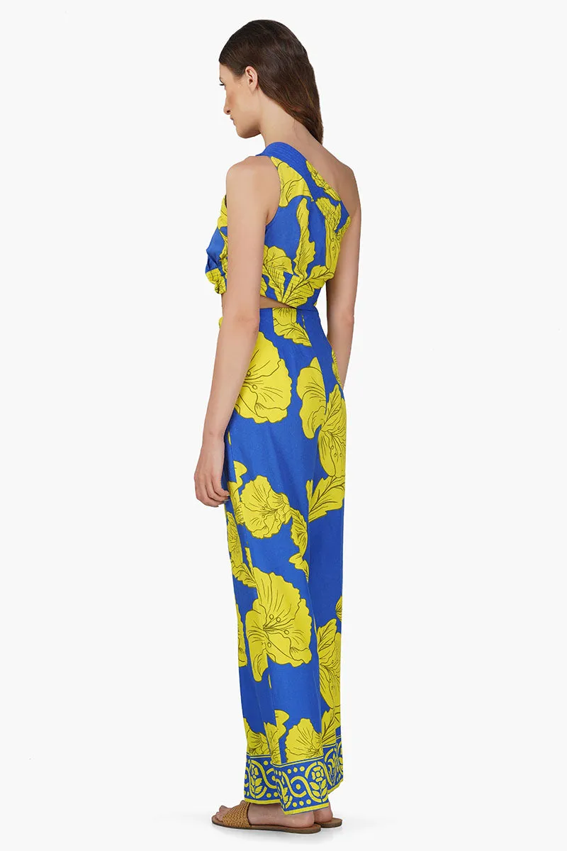 Yellow Daze Printed Jumpsuit
