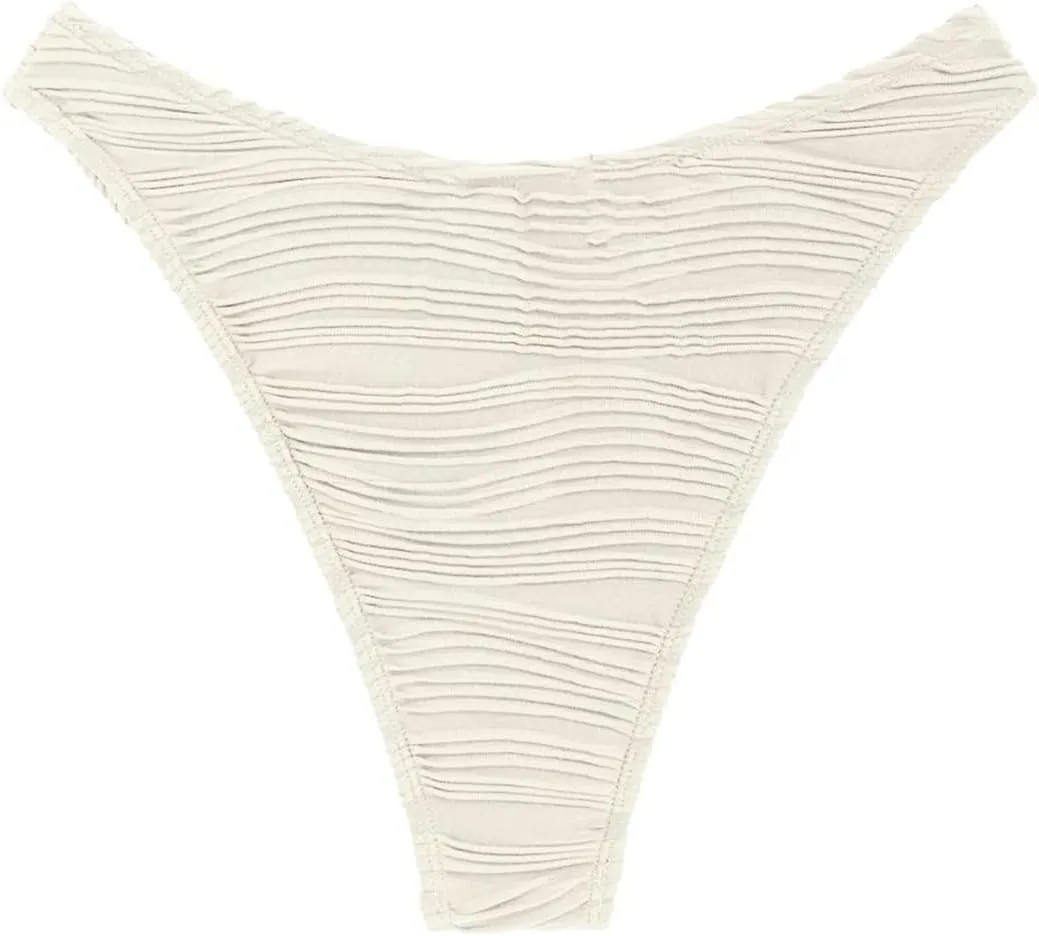 ZAFUL Women Cheeky Bikini Bottoms Wave Swimsuit Swim Briefs Bathing Basic Suit Bottom