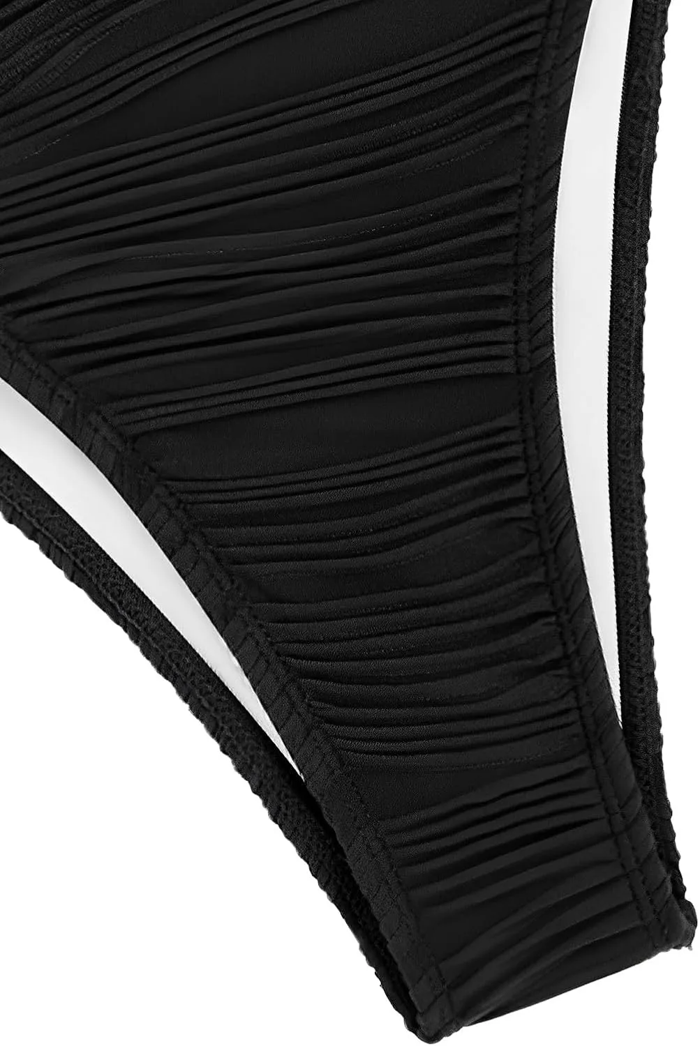 ZAFUL Women Cheeky Bikini Bottoms Wave Swimsuit Swim Briefs Bathing Basic Suit Bottom